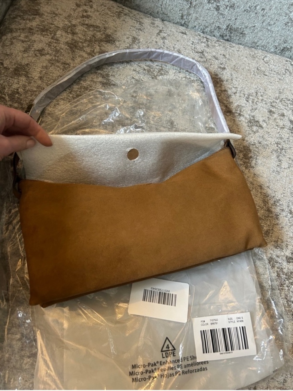 NWT • Madewell Date night bag in suede